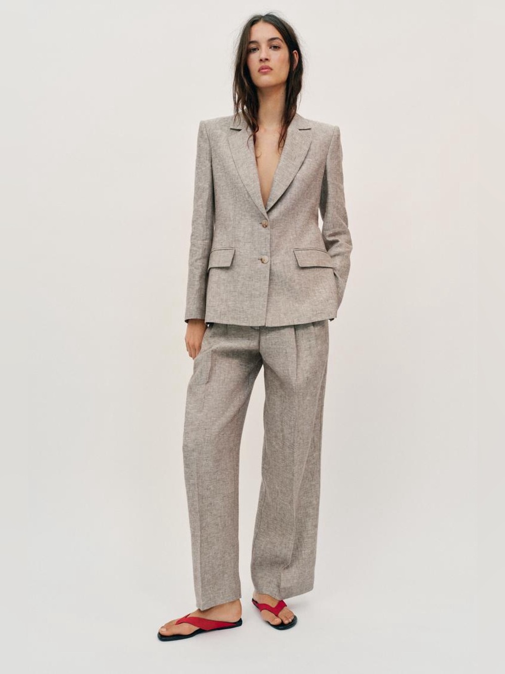 Zara women’s 100% linen blazer size large - Picture 5 of 7